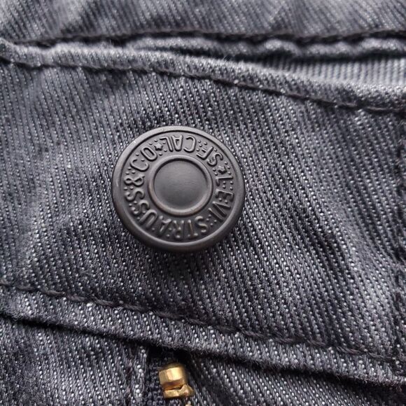 Levis Mens 511 Slim Fit Jeans Gray 34 x 27 Irregular (Tag says 36 x 30) Denim - Picture 7 of 16